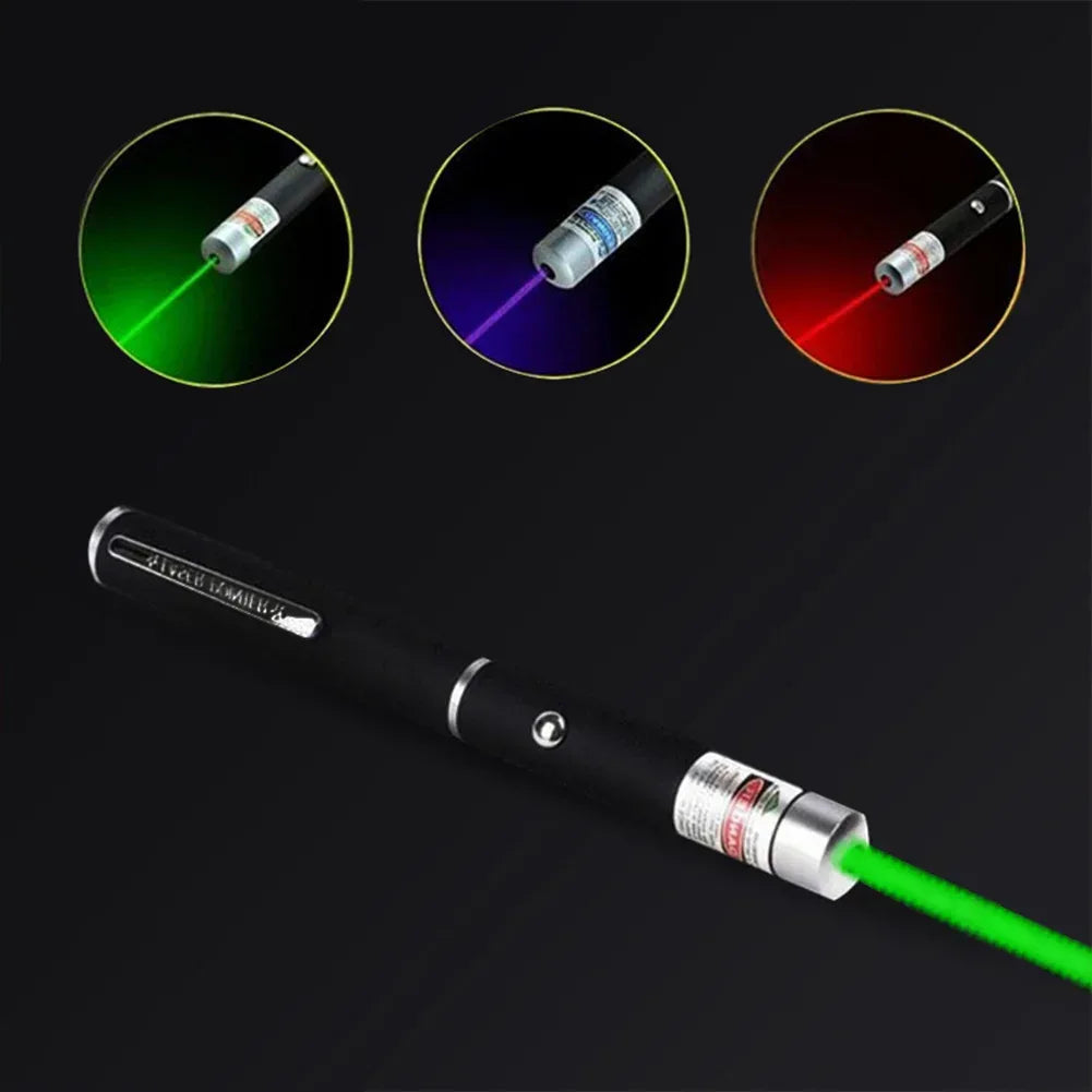 3 Packs 900Mile Laser Pointer Pen Green Blue Red Light Visible Beam - Snagva