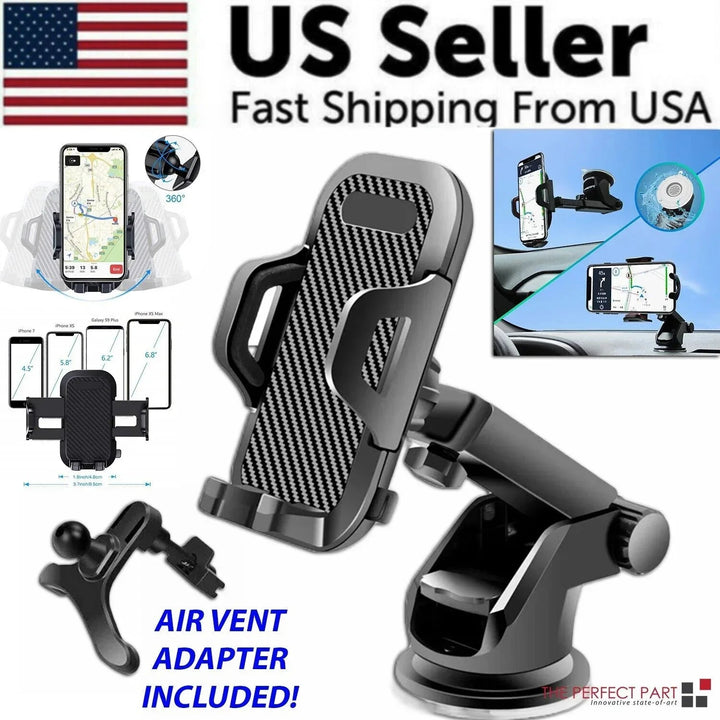 360° Universal Mount Holder Car Stand Windshield For Mobile Cell Phone - Snagva