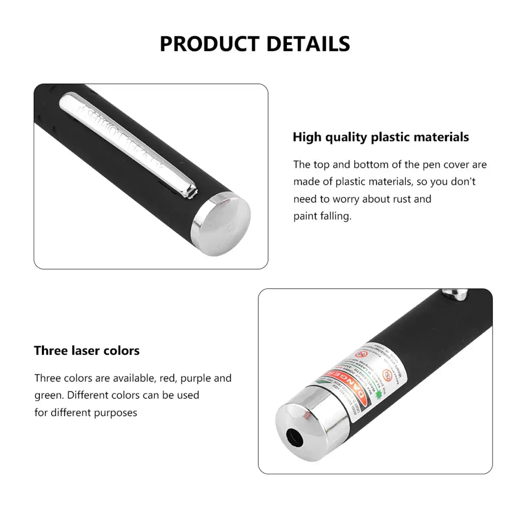 3 Packs 900Mile Laser Pointer Pen Green Blue Red Light Visible Beam - Snagva