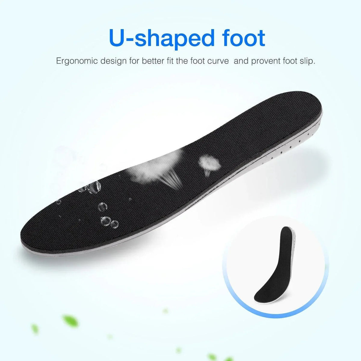 Men Women Invisible Height Increase Insoles Heel Lift Taller Shoe - Snagva