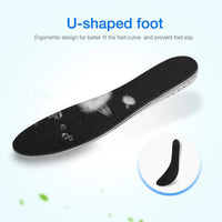 Men Women Invisible Height Increase Insoles Heel Lift Taller Shoe - Snagva