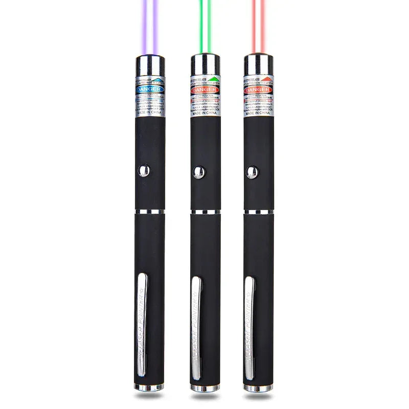 3 Packs 900Mile Laser Pointer Pen Green Blue Red Light Visible Beam - Snagva