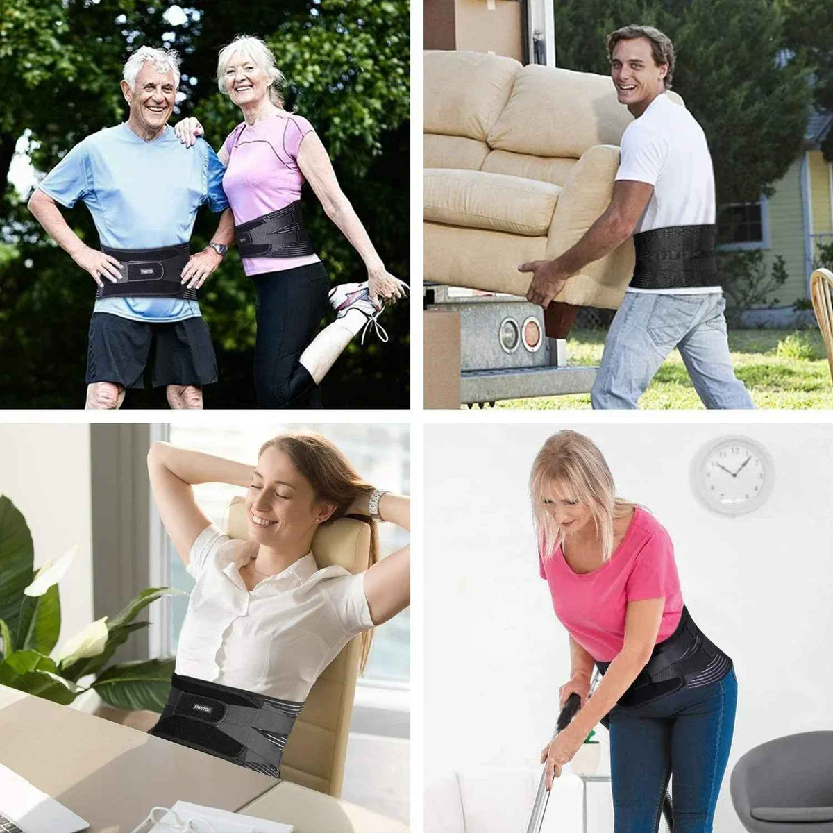 Adjustable Lower Back Brace Lumbar Support Waist Belt For Men Women