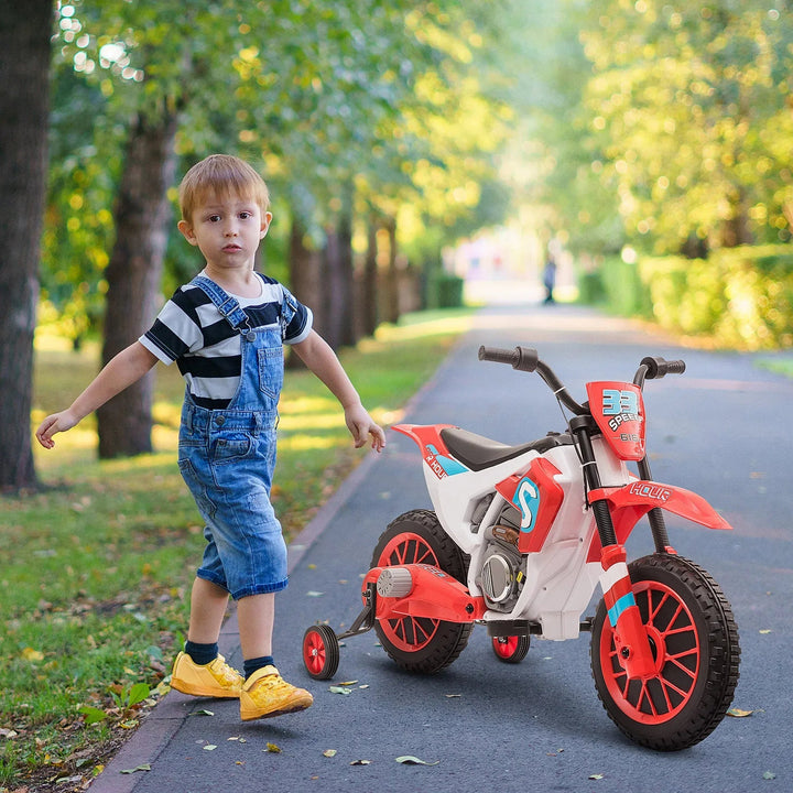 Aosom Kids Dirt Bike Battery-Powered Ride-On Electric Motorcycle with - Snagva