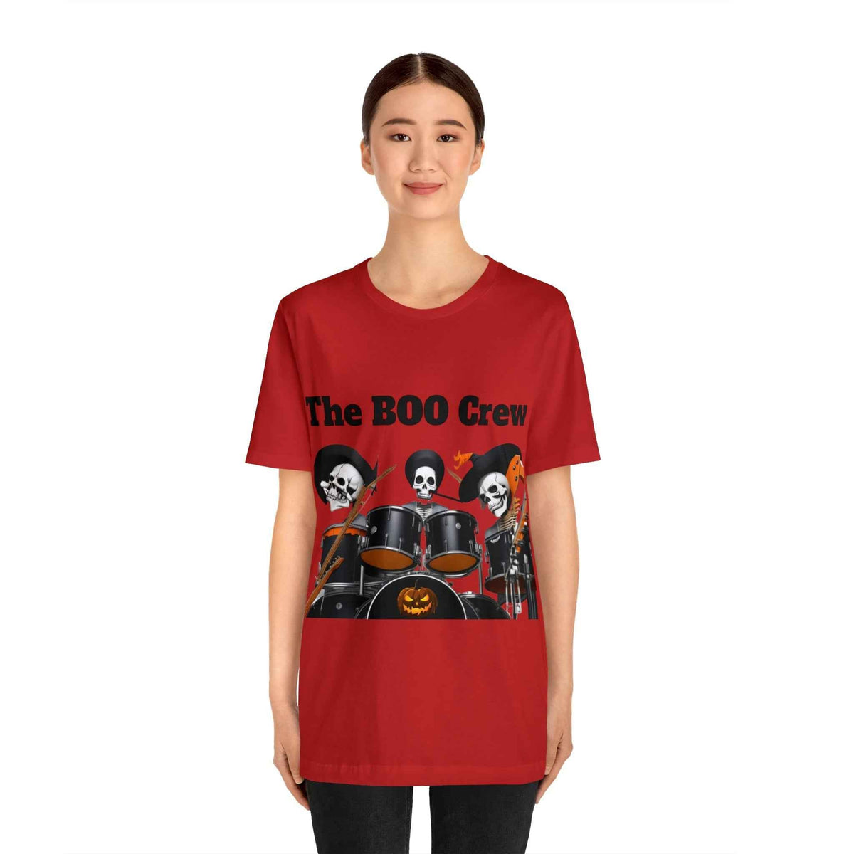 Halloween Boo Crew Skeletons Rock Band Unisex Jersey Short Sleeve Men'