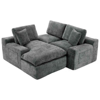 Cloud Sectional Sofa 107.9' Upholstered Sofa Couch with Double-layer