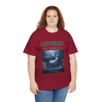 Autumn is coming: Fall Vibes T-shirts | Deer Drinking Brook Leaves Cha