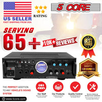 5Core Dual Channel Amplifier Car Audio System 300W Audio Reciver Car - Snagva