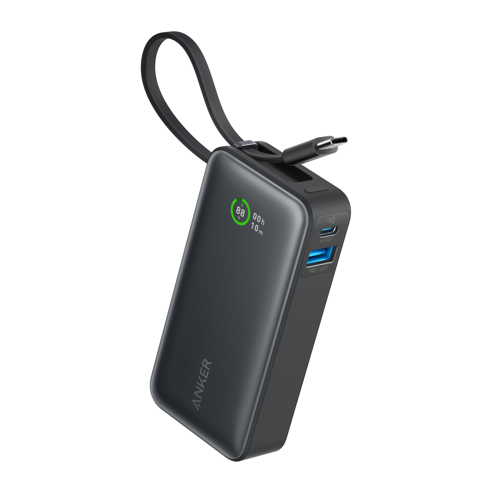 Anker Nano Power Bank 30W with built-in USB-C cable