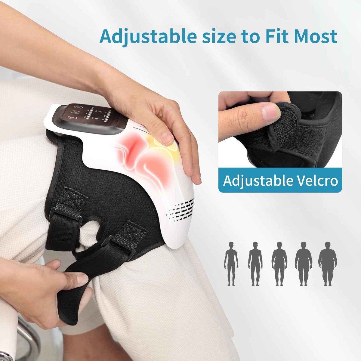 Intelligent Electric Knee Massager with Heating and Infrared Therapy - Rechargeable
