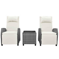 Outdoor Rattan Two-person Combination With Coffee Table, Adjustable,