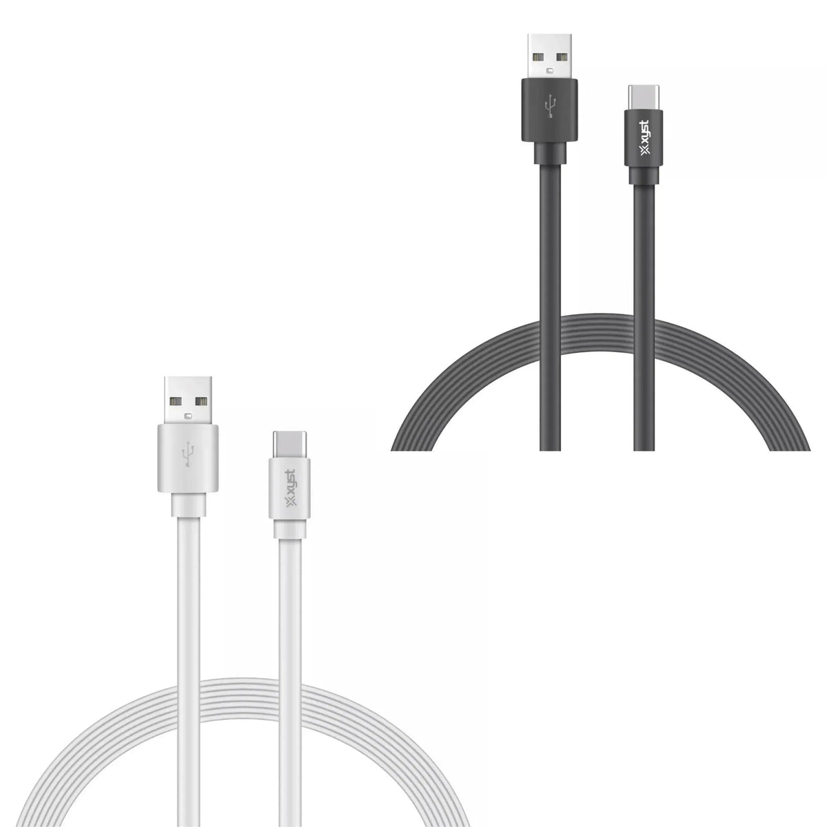 Xyst Charge and Sync USB to USB-C Flat Cable 4Ft - Snagva