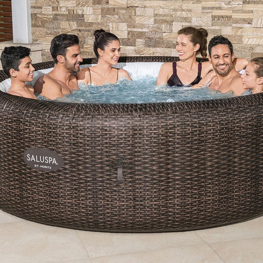 SaluSpa St Moritz Inflatable Hot Tub 7 Person 180 Jets