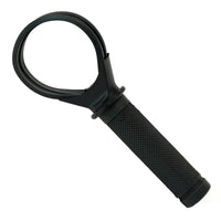 Close-up of DFX Gyro Converter's ergonomic handle for forearm strength training equipment.
