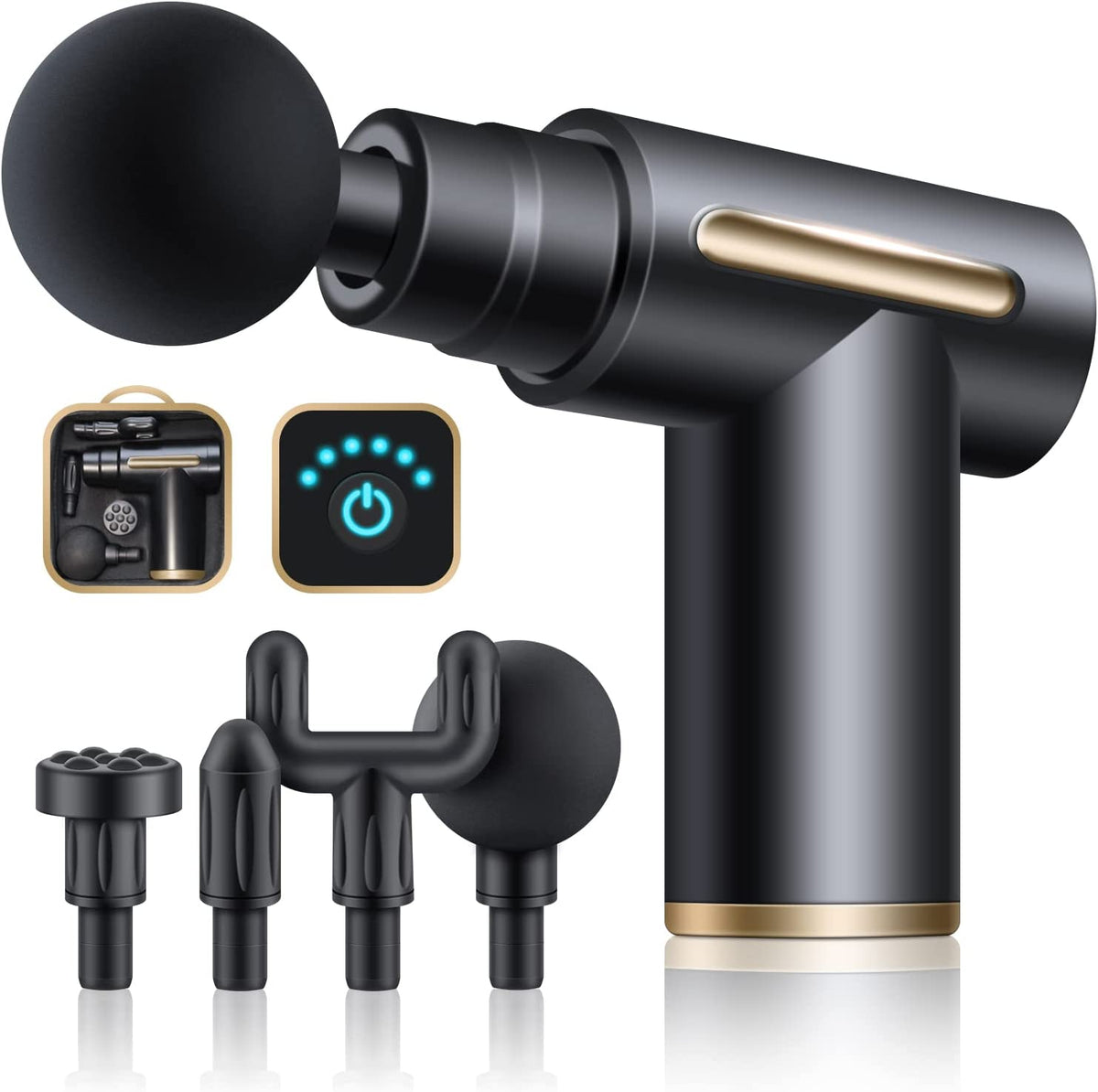 Snagva Muscle Massage Gun – with 4 interchangeable massage heads
