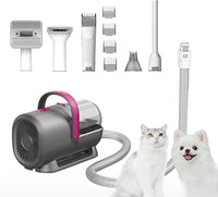 5-in-1 pet grooming vacuum kit with clippers for dogs and cats