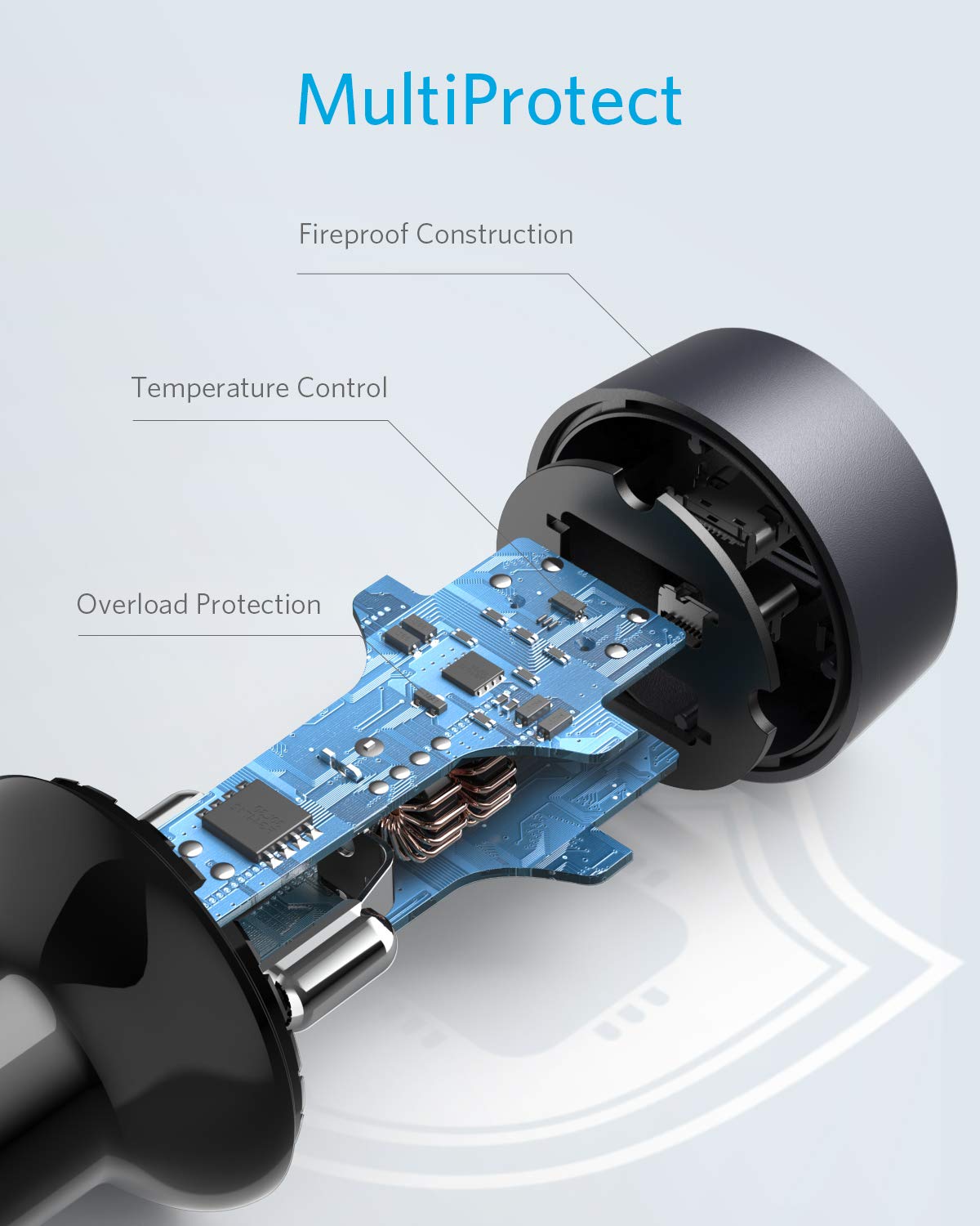 Anker PowerDrive III Duo Car Charger - product view 4