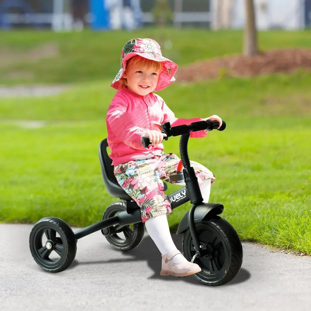 Qaba Baby Toddler Tricycle Trike Bike Steel Frame Ride On Activity - Snagva