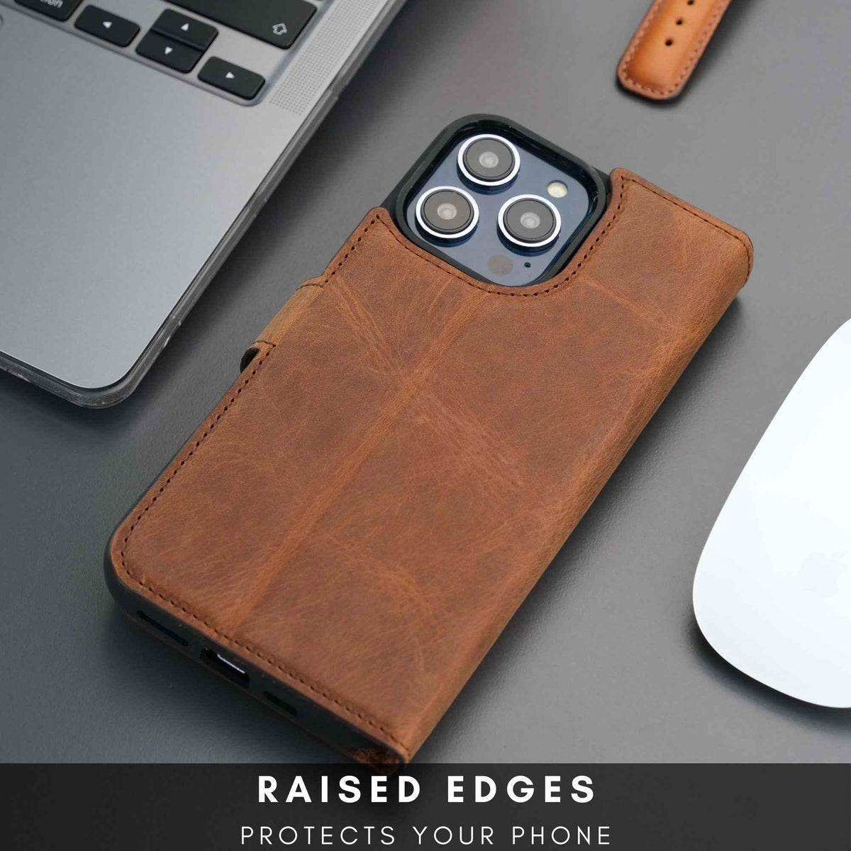 Casper iPhone 16 Pro Wallet Case Leather MagSafe