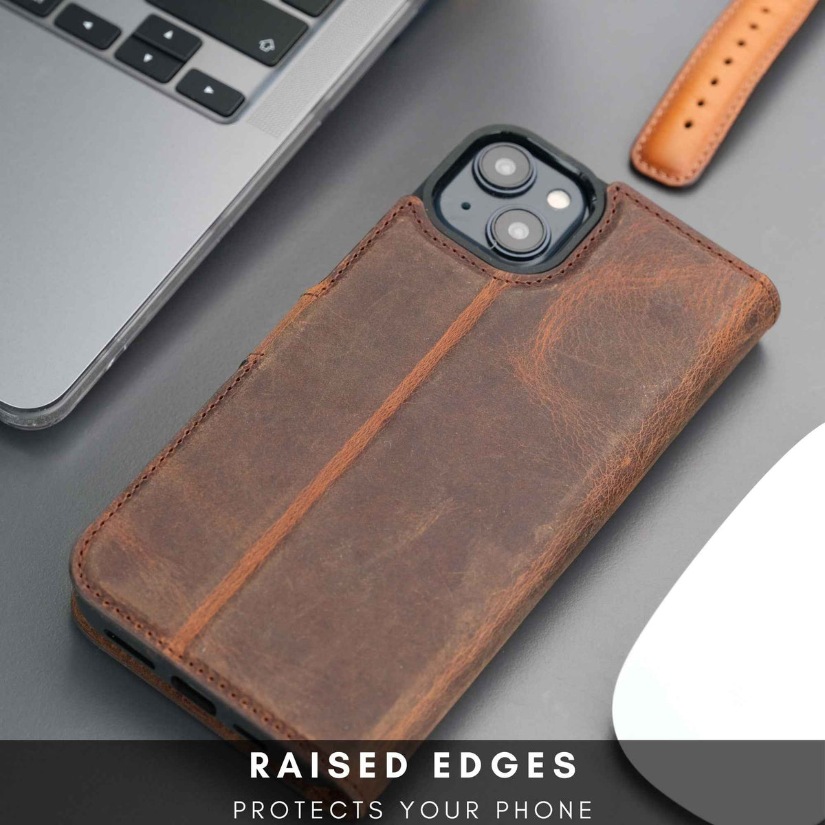 Casper Leather iPhone 14 Wallet Case | MagSafe