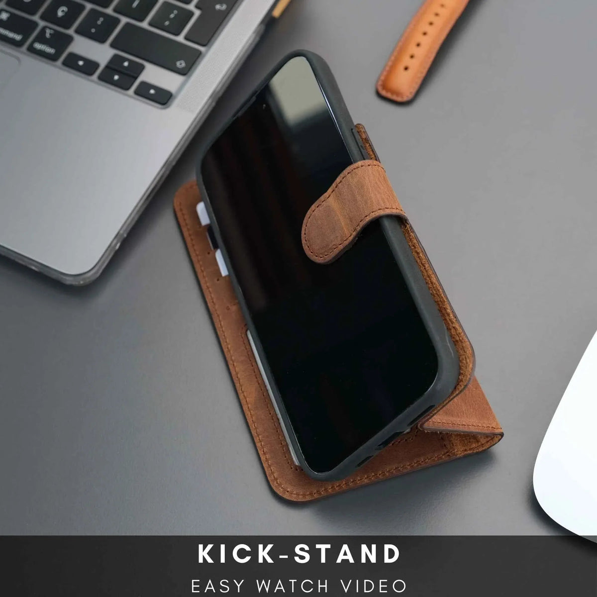 Casper Leather iPhone 14 Wallet Case | MagSafe