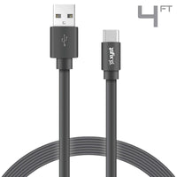 Xyst Charge and Sync USB to USB-C Flat Cable 4Ft - Snagva