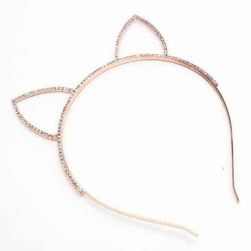 RHINESTONE CAT EARS HEADBAND