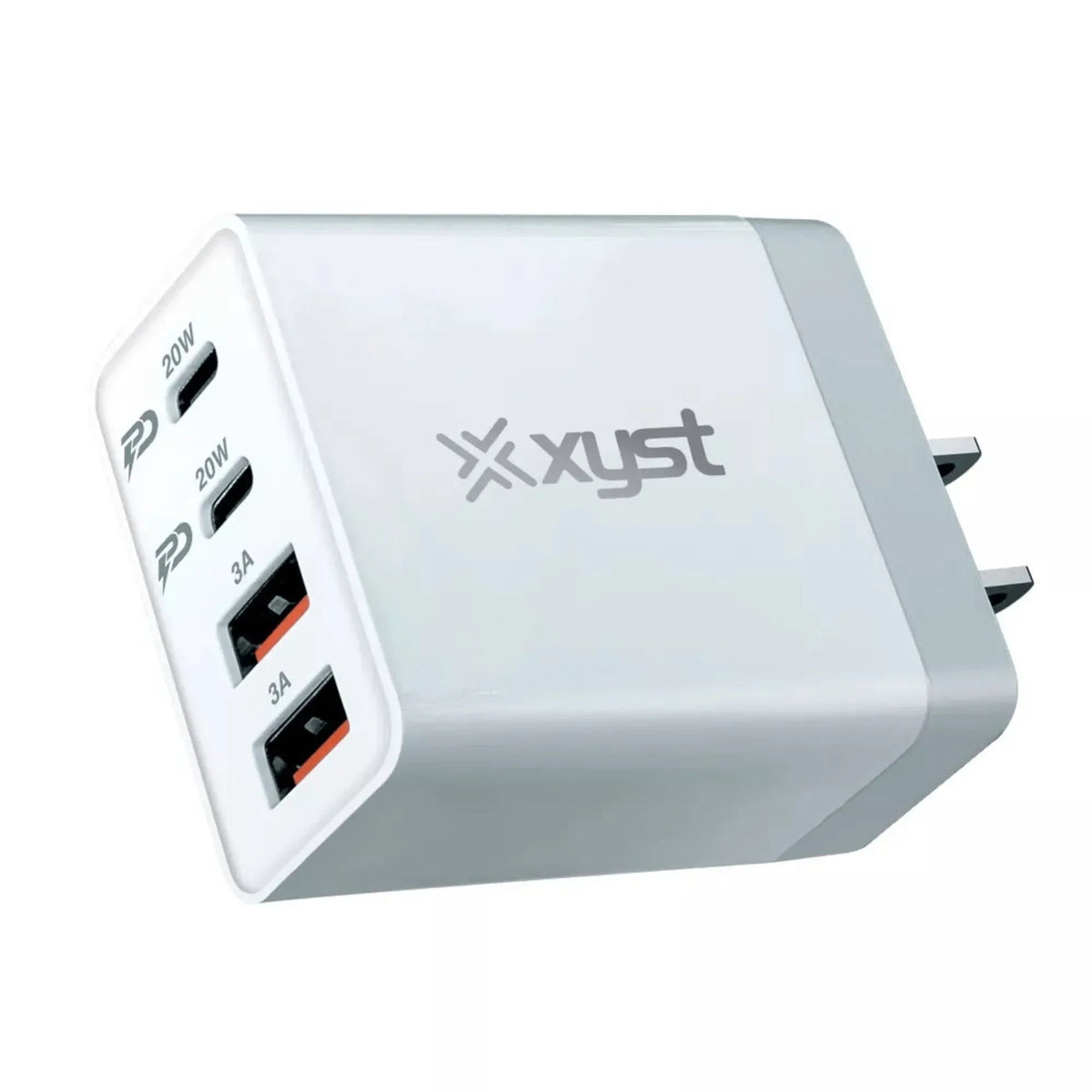 Xyst 35-Watt 4-Port USB-A and USB-C Wall Charger - Snagva