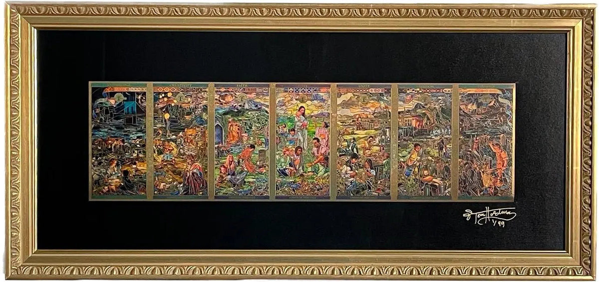 7 Pillars of Humanity Signed Gold Framed Set (#2 of 99)
