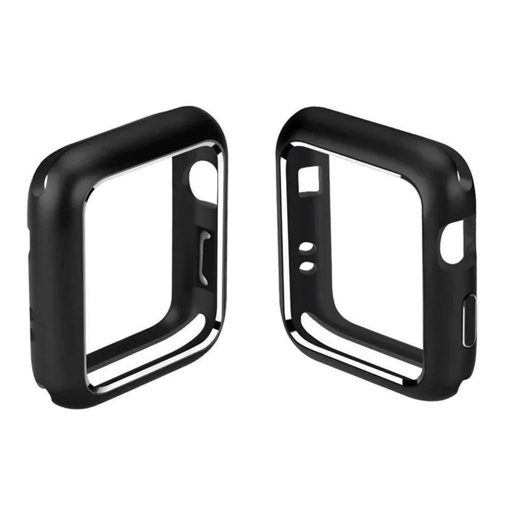 Back of the AMZER Armor case showcasing smooth tempered glass surface and sturdy metal edges.