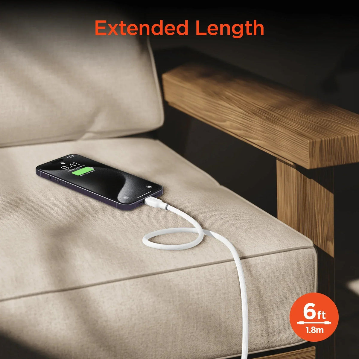 HyperGear Flexi PRO USB-C to Lightning Cable 6ft - Snagva