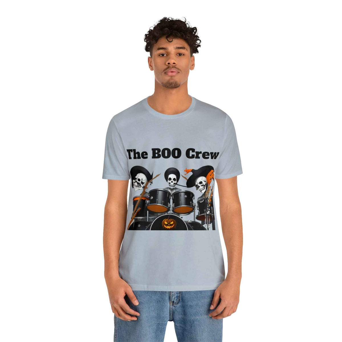 Halloween Boo Crew Skeletons Rock Band Unisex Jersey Short Sleeve Men'