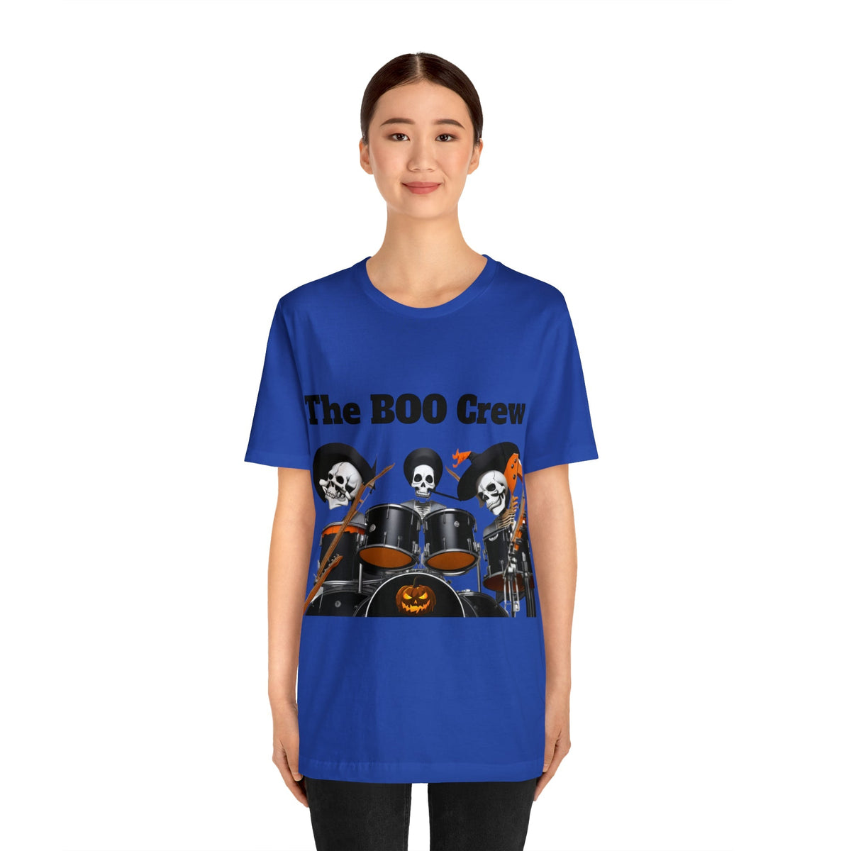 Halloween Boo Crew Skeletons Rock Band Unisex Jersey Short Sleeve Men'