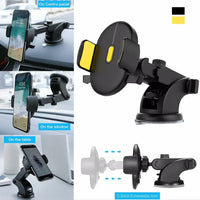 Car Phone Holder Long Rod Telescopic Car Dashboard Suction Cup Type - Snagva