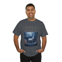 Autumn is coming: Fall Vibes T-shirts | Deer Drinking Brook Leaves Cha