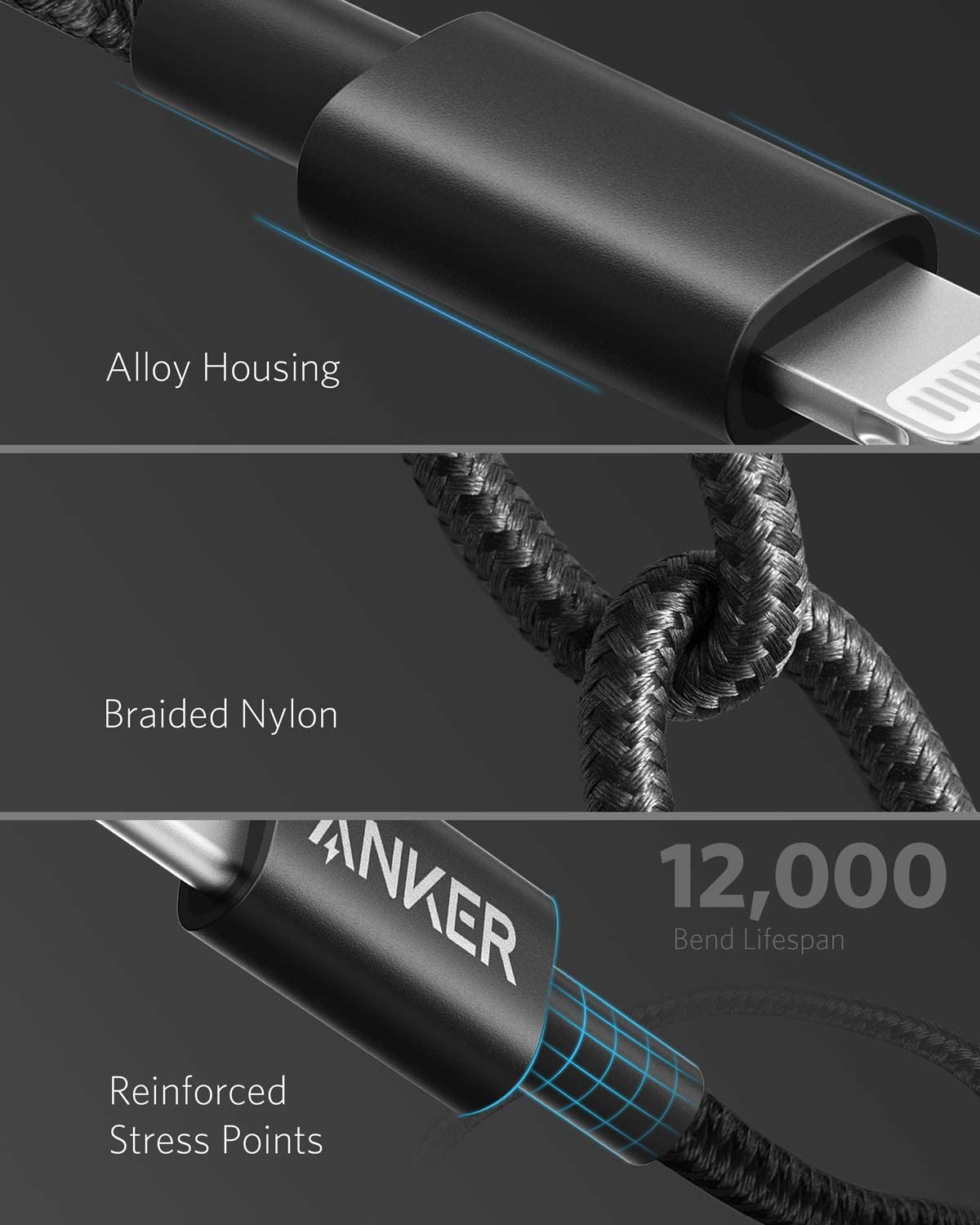 Anker 331 USB-C to Lightning Cable - product view 5