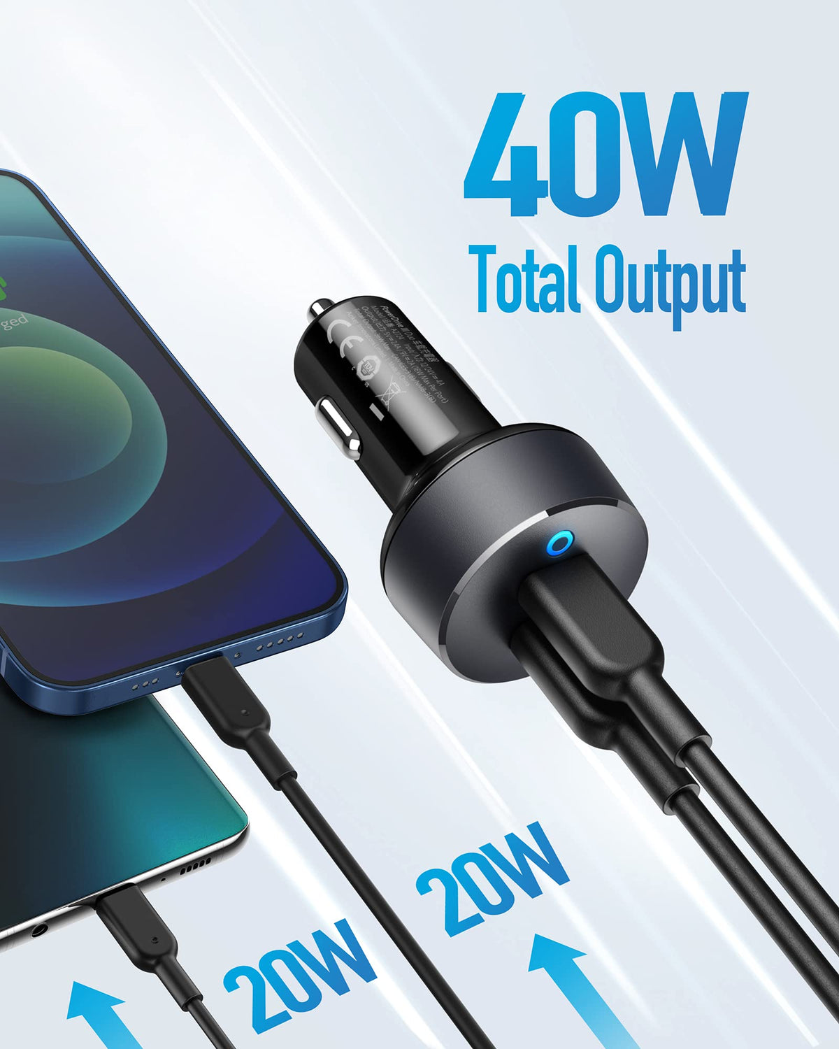 Anker PowerDrive III Duo Car Charger - product view 3