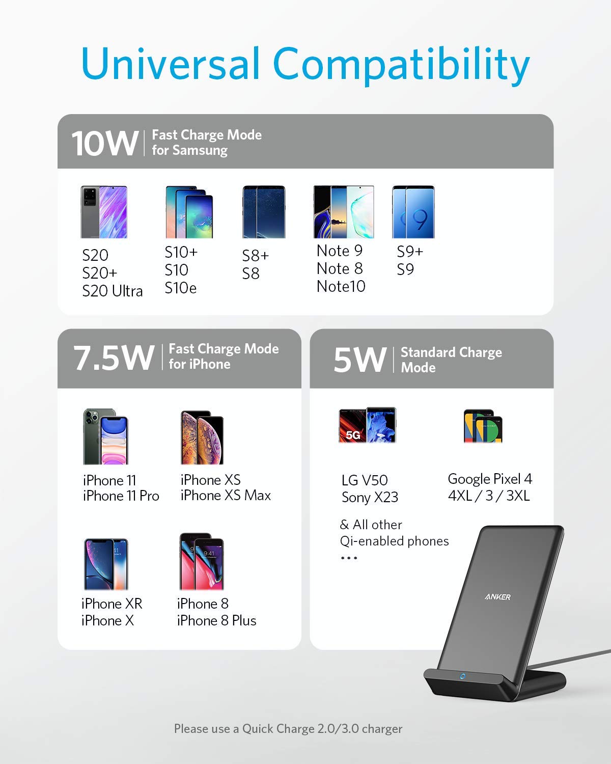 Anker 313 Wireless Charger Stand - product view 3