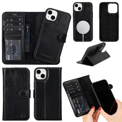 Casper Leather iPhone 14 Wallet Case | MagSafe