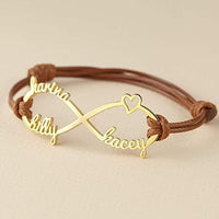 Mom Bracelet With Kids Names, Infinity Bracelet With Names,Mom Jewelry - Snagva