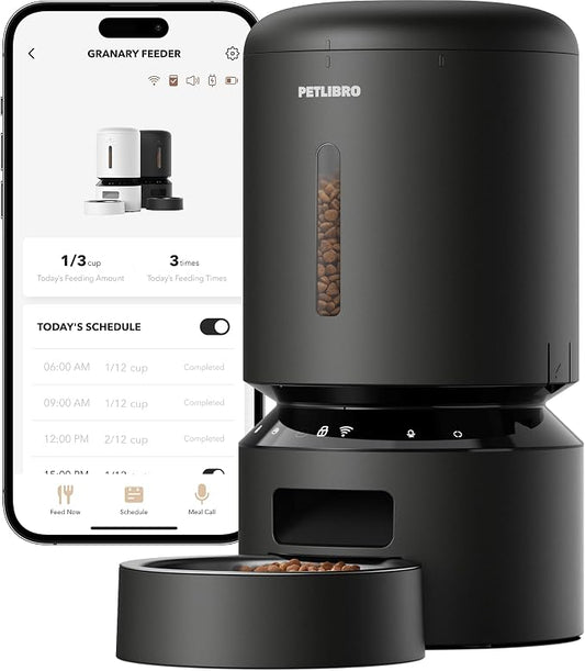 WiFi automatic pet feeder, 5 liters, with app control and voice recording