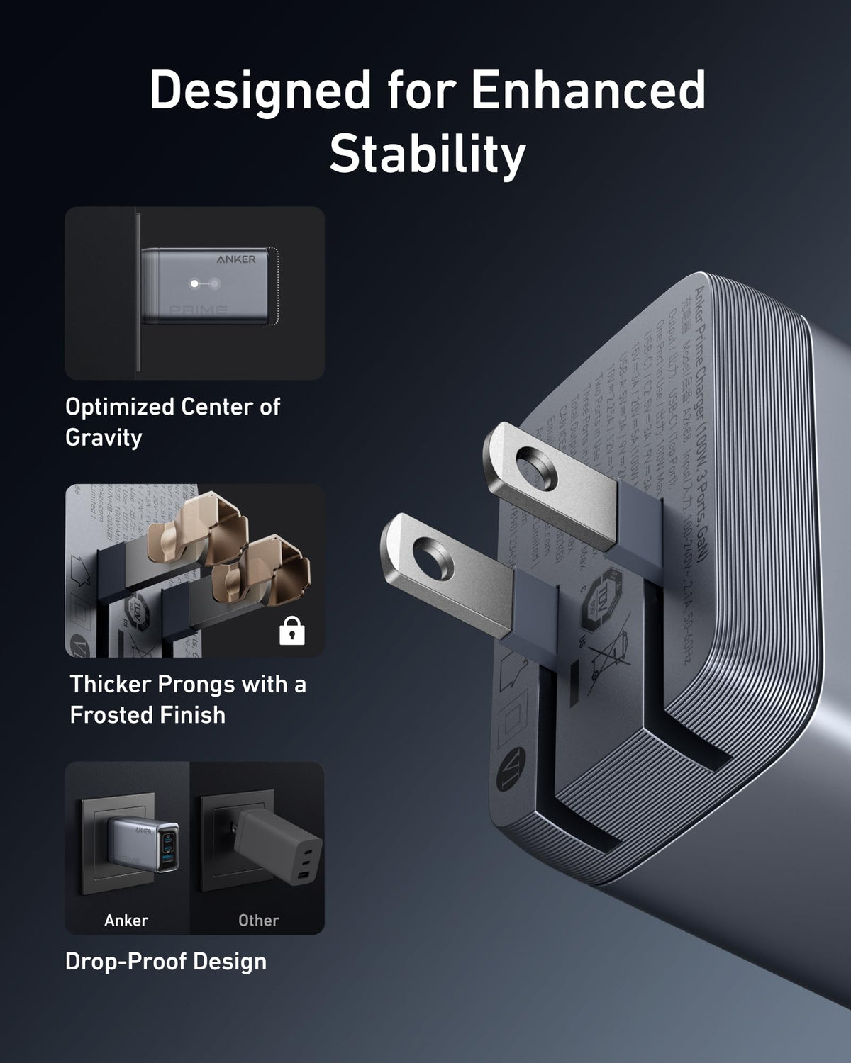 Anker Prime Charger 100W 3 Ports - product view 5