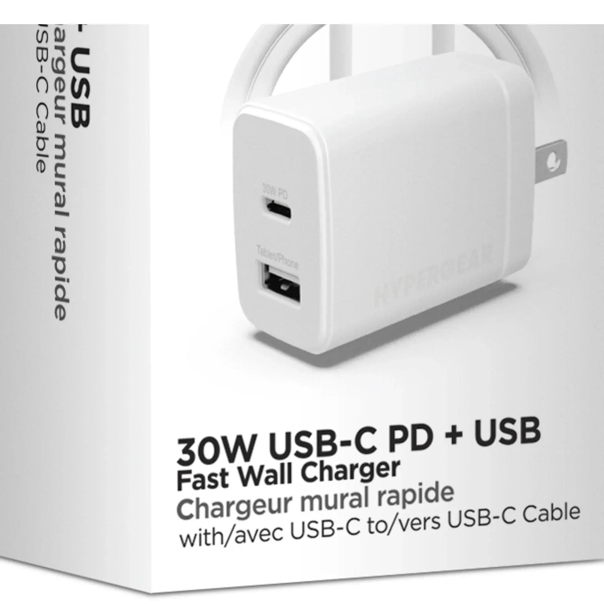 HyperGear 30W PD Dual Wall Charger + USB-C to USB-C - Snagva
