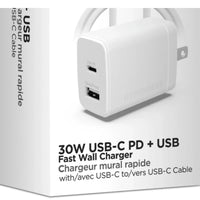 HyperGear 30W PD Dual Wall Charger + USB-C to USB-C - Snagva