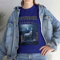 Autumn is coming: Fall Vibes T-shirts | Deer Drinking Brook Leaves Cha
