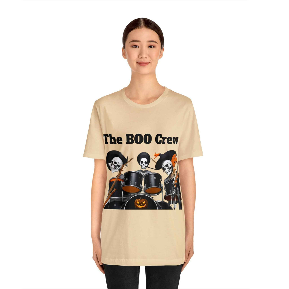 Halloween Boo Crew Skeletons Rock Band Unisex Jersey Short Sleeve Men'