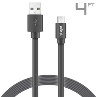 Xyst Charge and Sync USB to Micro USB Flat Cable 4Ft - Snagva