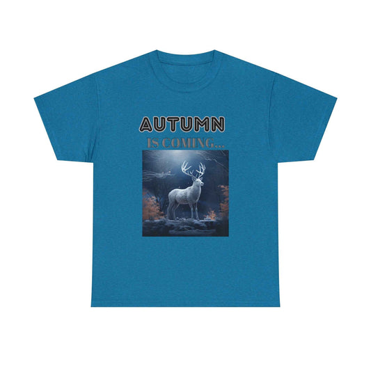 Autumn is coming: Fall Vibes T-shirts | Deer Drinking Brook Leaves Cha
