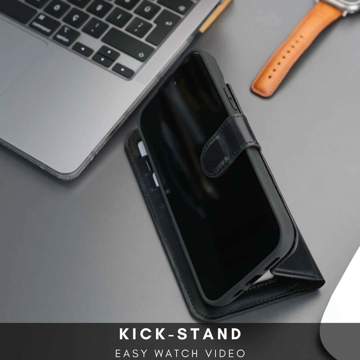 Casper Leather iPhone 14 Wallet Case | MagSafe