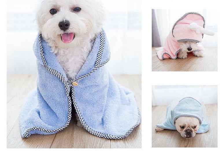 Pet bathrobe